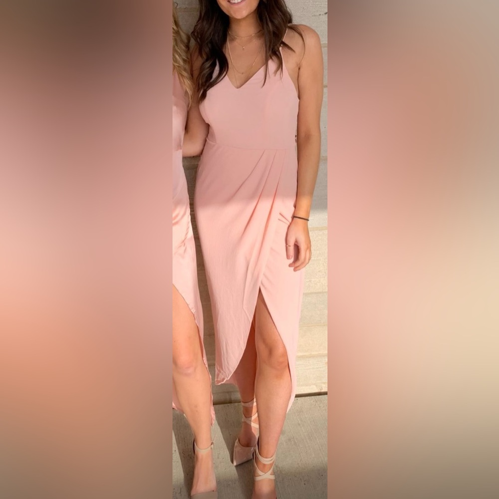 Showpo pink midi dress size 6